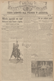Gazeta Polska Chicago : pismo ludowe dla Polonii w Ameryce. R.40, 1912, No. 31