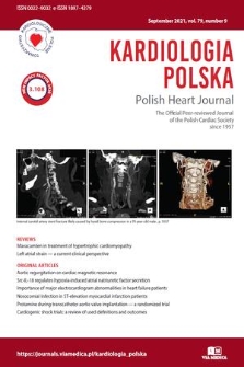 Kardiologia Polska = Polish Heart Journal : the official peer-reviewed journal of the Polish Cardiac Society. Vol. 79, 2021, no. 9