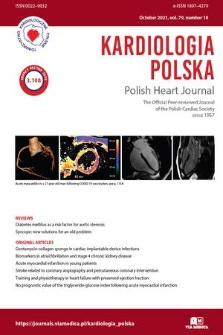 Kardiologia Polska = Polish Heart Journal : the official peer-reviewed journal of the Polish Cardiac Society. Vol. 79, 2021, no. 10
