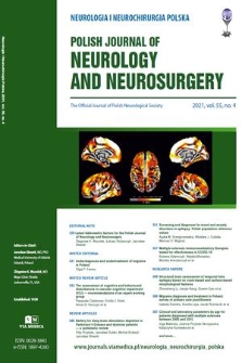 Neurologia i Neurochirurgia Polska = Polish Journal of Neurology and Neurosurgery : the official journal of Polish Neurological Society. Vol. 55, 2021, no. 4