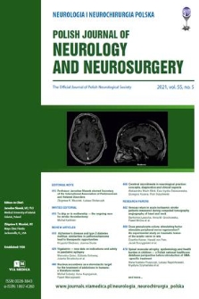 Neurologia i Neurochirurgia Polska = Polish Journal of Neurology and Neurosurgery : the official journal of Polish Neurological Society. Vol. 55, 2021, no. 5