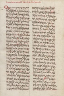 Lectura super Evangelium Ioannis (cap. I-VII) cum textus expositione
