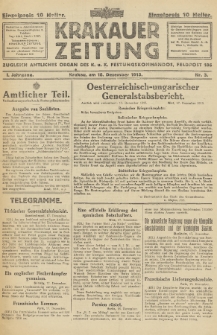 Krakauer Zeitung : zugleich amtliches Organ des K. u. K. Festungskommandos. 1915, nr 3