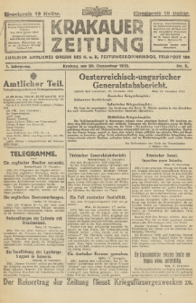 Krakauer Zeitung : zugleich amtliches Organ des K. u. K. Festungskommandos. 1915, nr 5