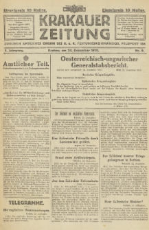 Krakauer Zeitung : zugleich amtliches Organ des K. u. K. Festungskommandos. 1915, nr 9