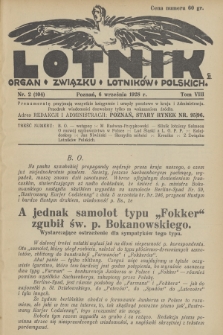 Lotnik : organ Związku Lotników Polskich. T.8, 1928, nr 2 (104)