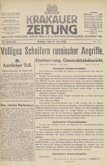 Krakauer Zeitung : zugleich amtliches Organ des K. U. K. Festungs-Kommandos. 1916, nr 194