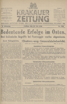 Krakauer Zeitung : zugleich amtliches Organ des K. U. K. Festungs-Kommandos. 1916, nr 208
