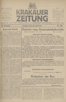 Krakauer Zeitung : zugleich amtliches Organ des K. U. K. Festungs-Kommandos. 1916, nr 209