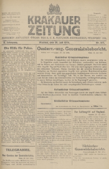 Krakauer Zeitung : zugleich amtliches Organ des K. U. K. Festungs-Kommandos. 1916, nr 211