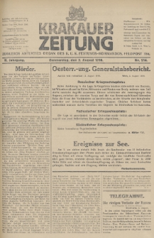 Krakauer Zeitung : zugleich amtliches Organ des K. U. K. Festungs-Kommandos. 1916, nr 214