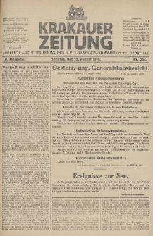 Krakauer Zeitung : zugleich amtliches Organ des K. U. K. Festungs-Kommandos. 1916, nr 224