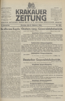 Krakauer Zeitung : zugleich amtliches Organ des K. U. K. Festungs-Kommandos. 1916, nr 281