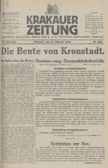 Krakauer Zeitung : zugleich amtliches Organ des K. U. K. Festungs-Kommandos. 1916, nr 283