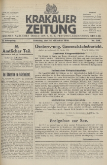 Krakauer Zeitung : zugleich amtliches Organ des K. U. K. Festungs-Kommandos. 1916, nr 286