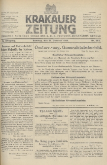 Krakauer Zeitung : zugleich amtliches Organ des K. U. K. Festungs-Kommandos. 1916, nr 293