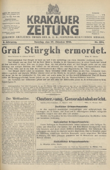 Krakauer Zeitung : zugleich amtliches Organ des K. U. K. Festungs-Kommandos. 1916, nr 294