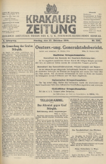 Krakauer Zeitung : zugleich amtliches Organ des K. U. K. Festungs-Kommandos. 1916, nr 295