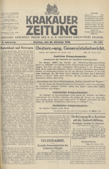 Krakauer Zeitung : zugleich amtliches Organ des K. U. K. Festungs-Kommandos. 1916, nr 301