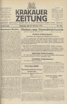 Krakauer Zeitung : zugleich amtliches Organ des K. U. K. Festungs-Kommandos. 1916, nr 303