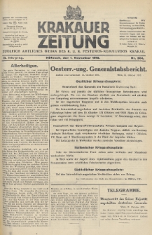 Krakauer Zeitung : zugleich amtliches Organ des K. U. K. Festungs-Kommandos. 1916, nr 304
