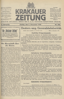 Krakauer Zeitung : zugleich amtliches Organ des K. U. K. Festungs-Kommandos. 1916, nr 306