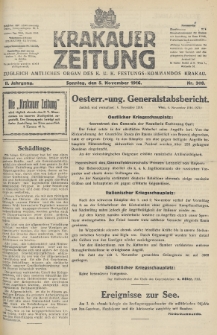 Krakauer Zeitung : zugleich amtliches Organ des K. U. K. Festungs-Kommandos. 1916, nr 308