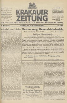 Krakauer Zeitung : zugleich amtliches Organ des K. U. K. Festungs-Kommandos. 1916, nr 316