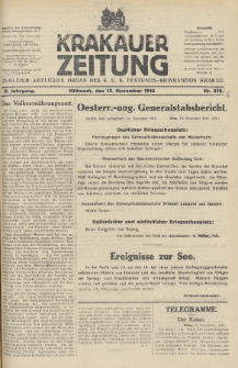Krakauer Zeitung : zugleich amtliches Organ des K. U. K. Festungs-Kommandos. 1916, nr 319