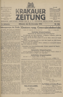 Krakauer Zeitung : zugleich amtliches Organ des K. U. K. Festungs-Kommandos. 1916, nr 326