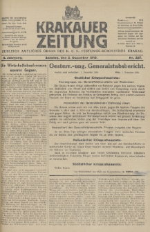 Krakauer Zeitung : zugleich amtliches Organ des K. U. K. Festungs-Kommandos. 1916, nr 337