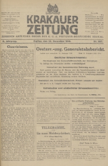 Krakauer Zeitung : zugleich amtliches Organ des K. U. K. Festungs-Kommandos. 1916, nr 357