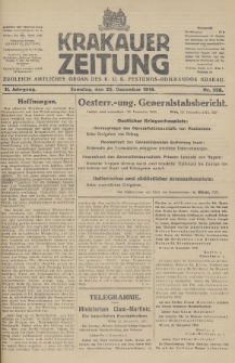 Krakauer Zeitung : zugleich amtliches Organ des K. U. K. Festungs-Kommandos. 1916, nr 358