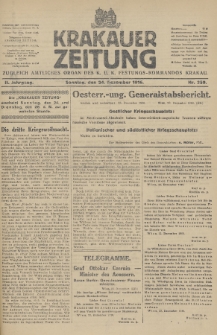 Krakauer Zeitung : zugleich amtliches Organ des K. U. K. Festungs-Kommandos. 1916, nr 359