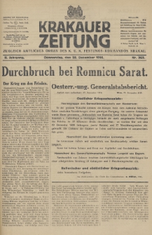 Krakauer Zeitung : zugleich amtliches Organ des K. U. K. Festungs-Kommandos. 1916, nr 362