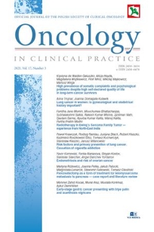 Oncology in Clinical Practice : official journal of the Polish Society of Clinical Oncology. Vol. 17, 2021, no. 3