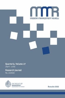 Modern Management Review. Vol. 27, 2022, no. 2