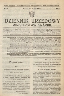 Dziennik Urzędowy Ministerstwa Skarbu. 1923, nr 13
