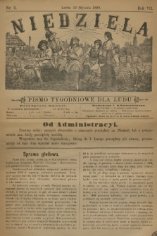 Niedziela : pismo tygodniowe dla ludu. R.7, 1890, nr 3