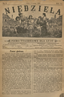 Niedziela : pismo tygodniowe dla ludu. R.7, 1890, nr 6