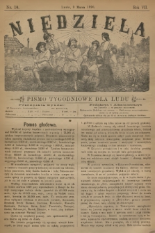 Niedziela : pismo tygodniowe dla ludu. R.7, 1890, nr 10
