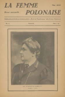 La Femme Polonaise : Publication de la Revue hebodomadaire „Kobieta współczesna” (La Femme Moderne). 1928, nr 4