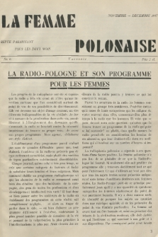 La Femme Polonaise. 1937, nr 6