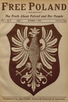 Free Poland : the truth about Poland and her people. Vol.1, 1914, No. 2
