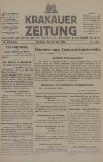 Krakauer Zeitung : zugleich amtliches Organ des K. U. K. Festungs-Kommandos Krakau. 1917, nr 203