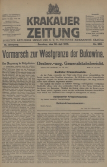 Krakauer Zeitung : zugleich amtliches Organ des K. U. K. Festungs-Kommandos Krakau. 1917, nr 209
