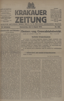 Krakauer Zeitung : zugleich amtliches Organ des K. U. K. Festungs-Kommandos Krakau. 1917, nr 220