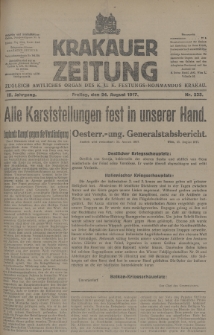 Krakauer Zeitung : zugleich amtliches Organ des K. U. K. Festungs-Kommandos Krakau. 1917, nr 235