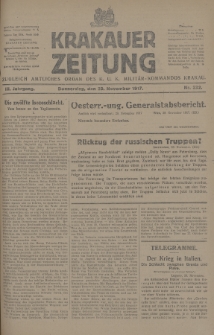 Krakauer Zeitung : zugleich amtliches Organ des K. U. K. Militär-Kommandos Krakau. 1917, nr 332