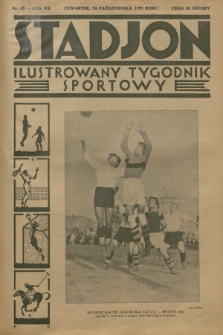 Stadjon : ilustrowany tygodnik sportowy. R. 7, 1929, nr 43